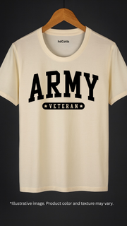 Supima Cotton Graphic - Army Veteran Black