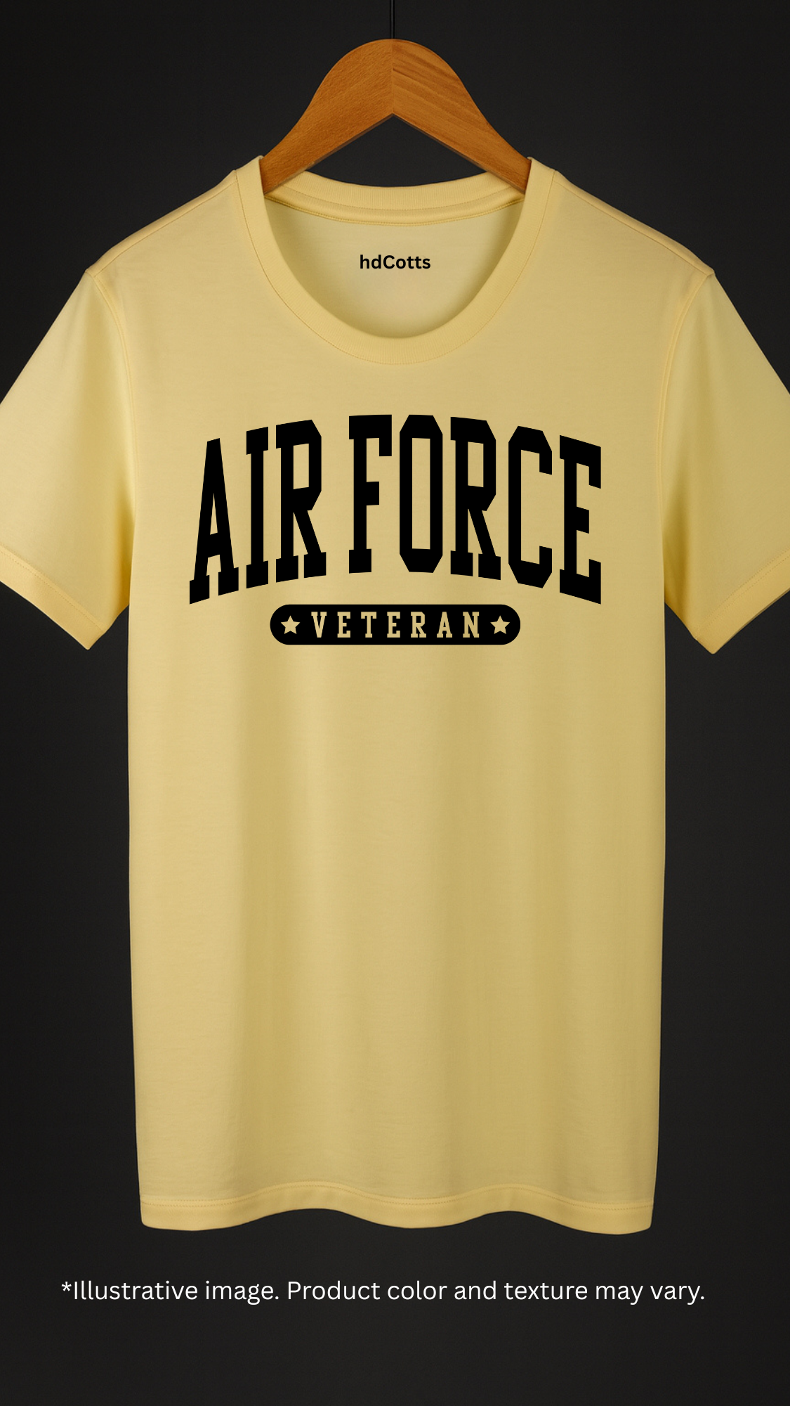 Supima Cotton Graphic - Air Force Veteran Black