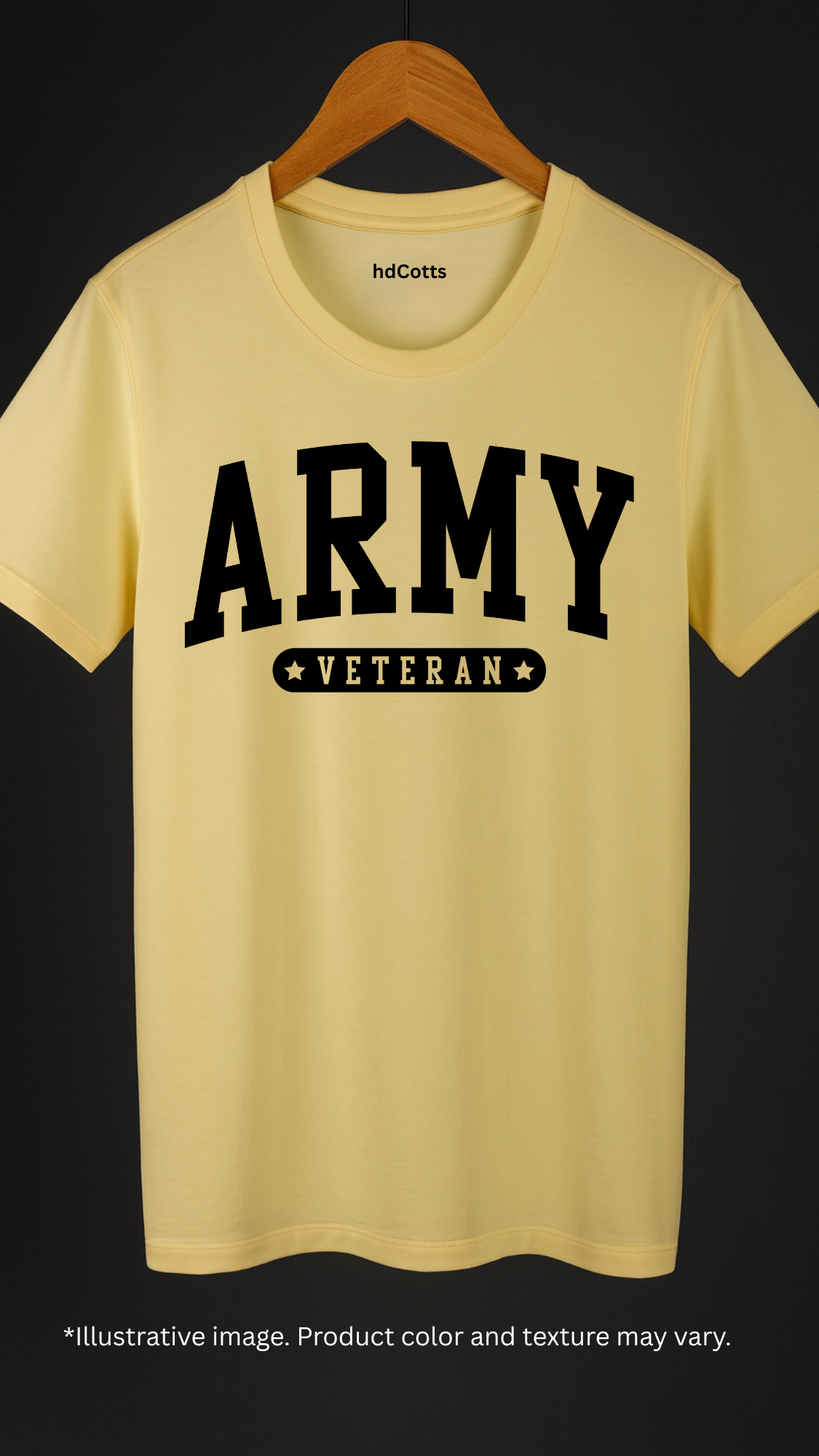 Supima Cotton Graphic - Army Veteran Black