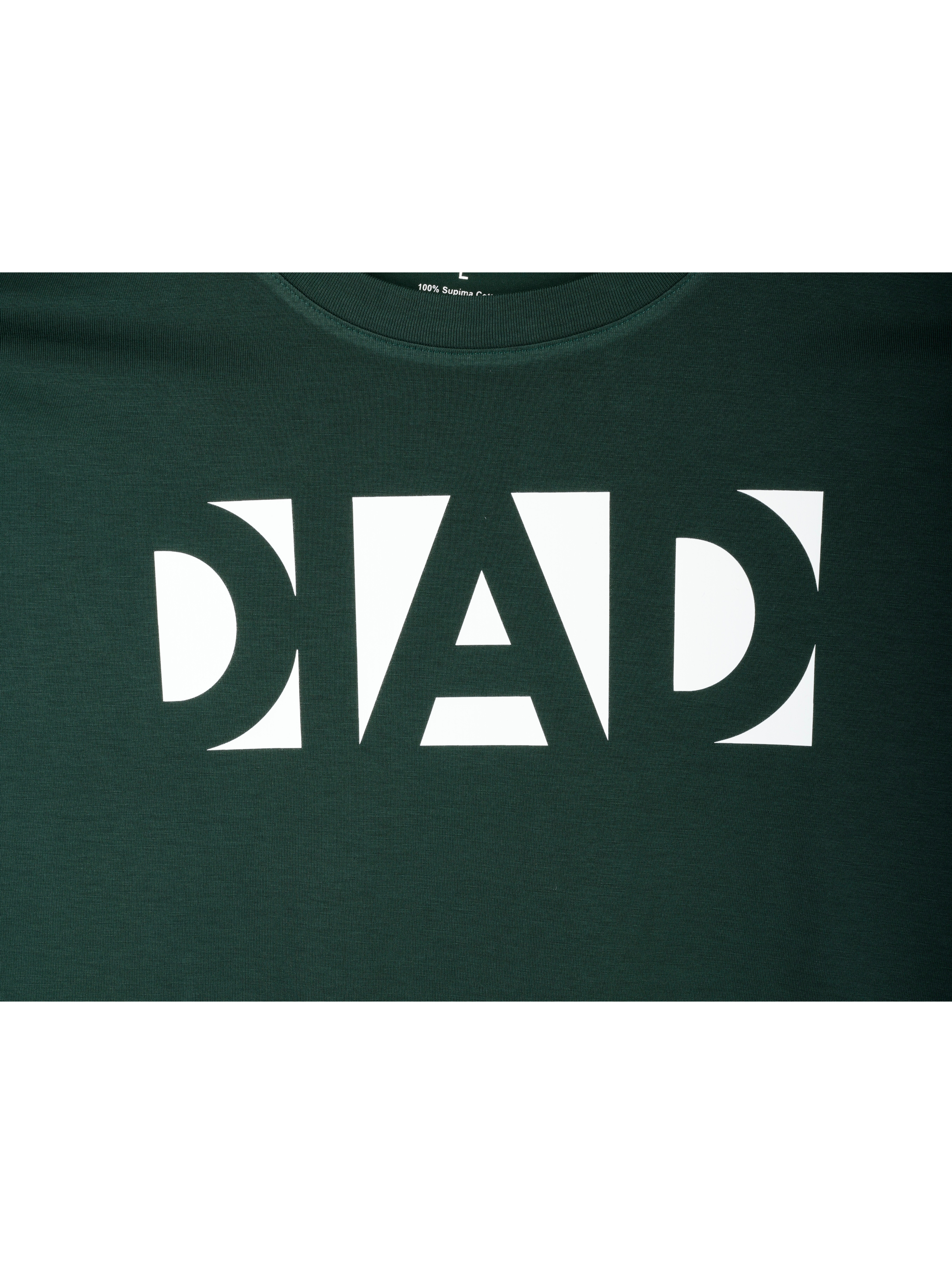 Supima Mens Graphic T-Shirt - DAD White on Pine grove