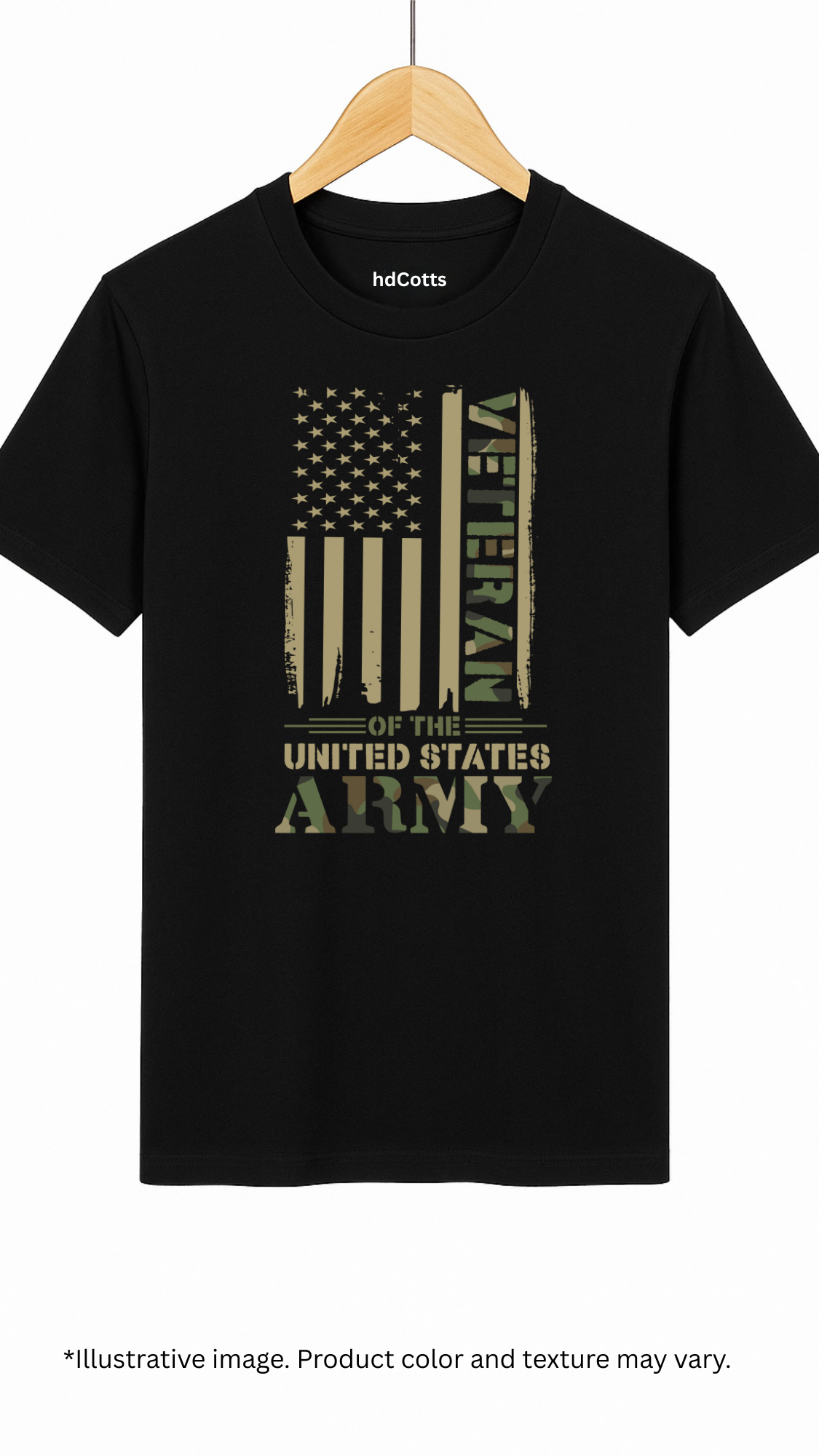 Supima Cotton Graphic - ARMY Veteran Camo