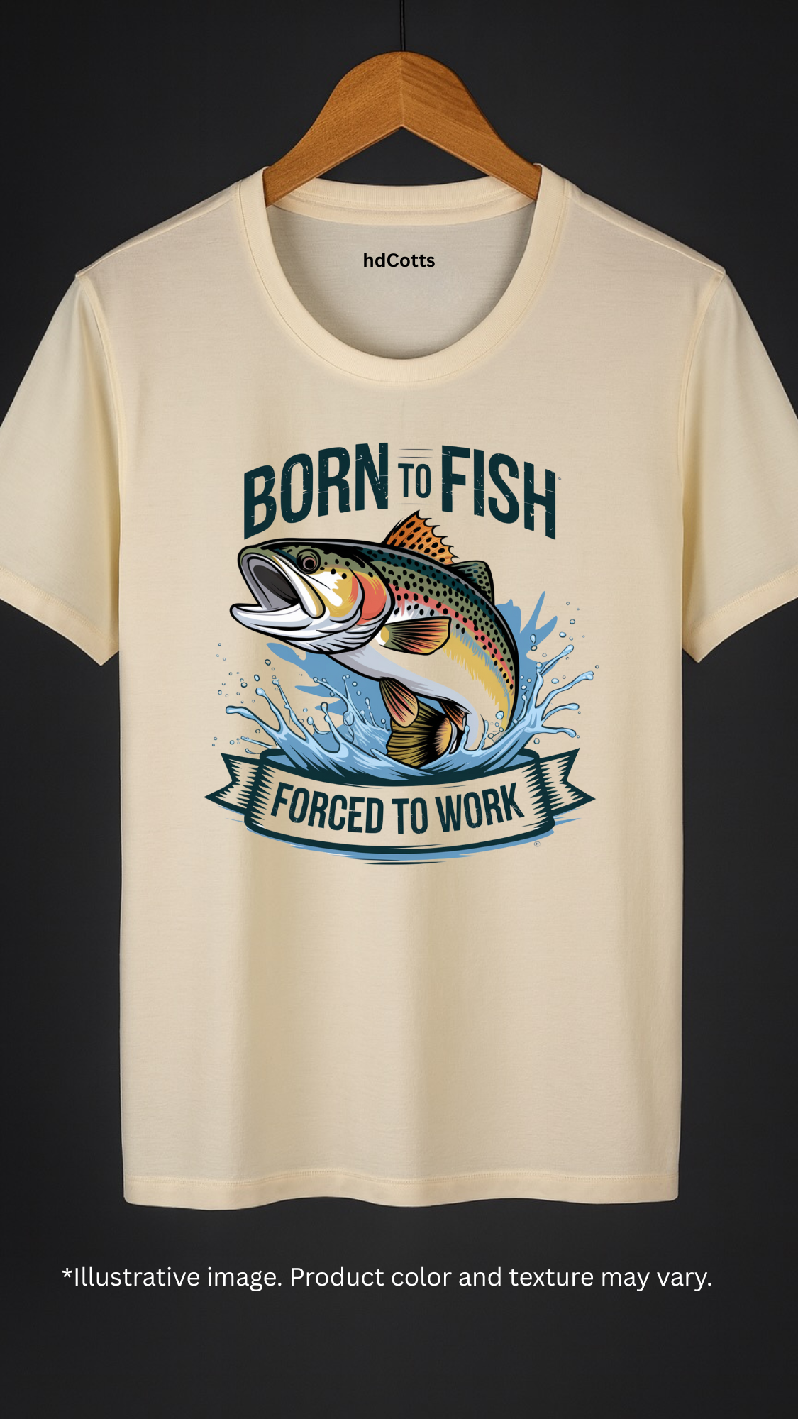 Supima Cotton Graphic - Born To Fish
