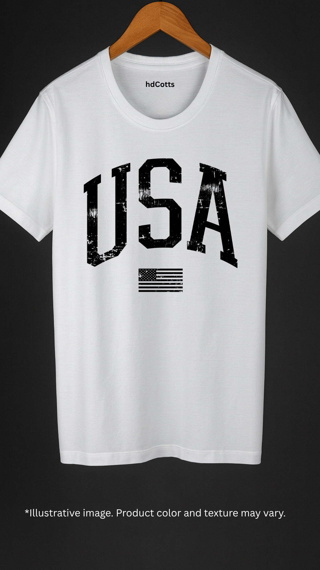 Supima Cotton Graphic - USA Black