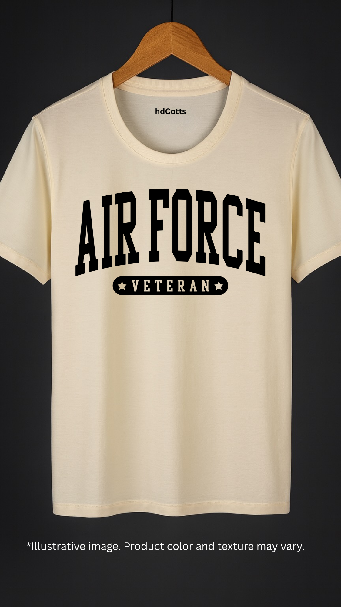 Supima Cotton Graphic - Air Force Veteran Black