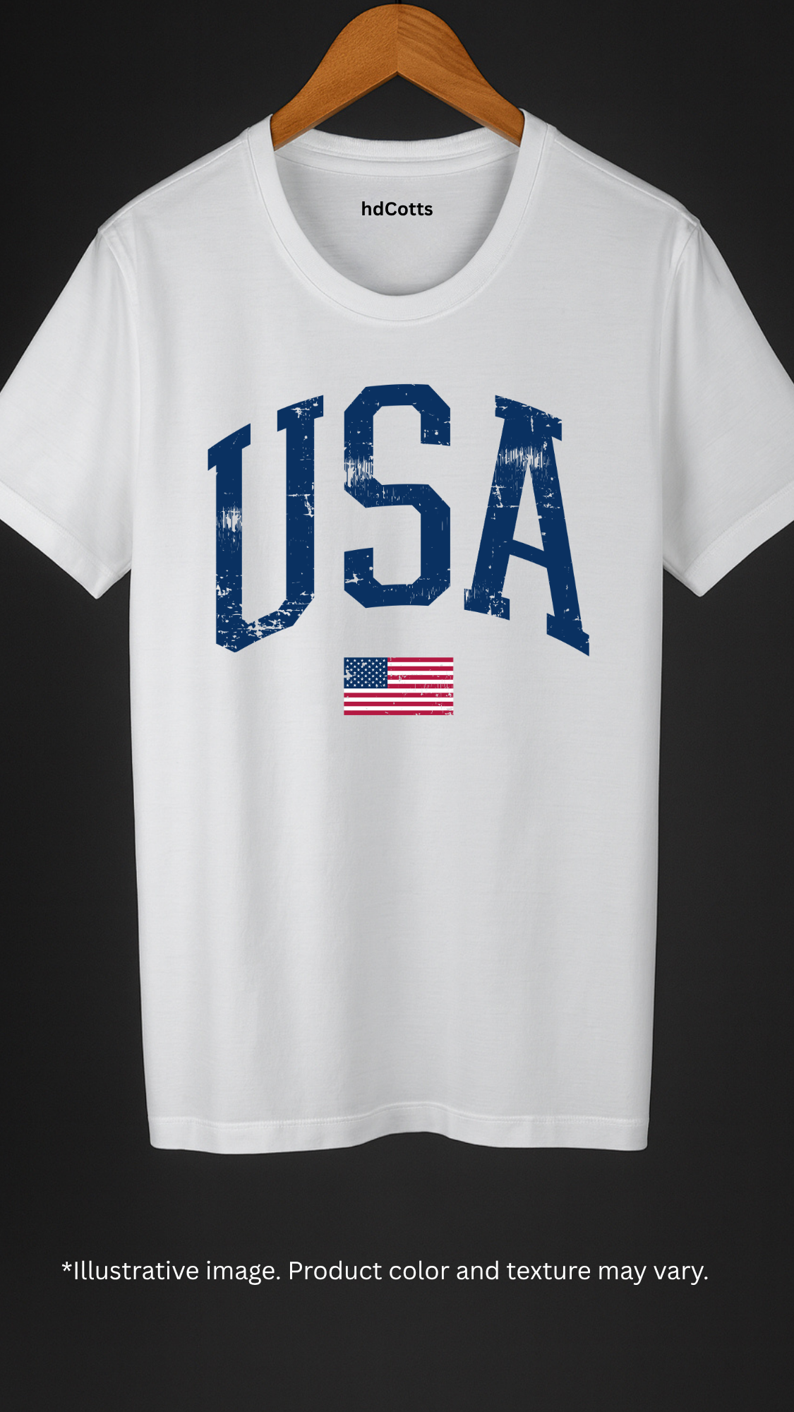 Supima Cotton Graphic - USA Blue