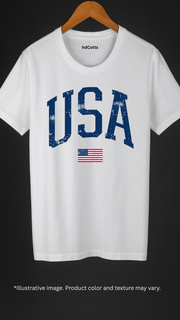Supima Cotton Graphic - USA Blue