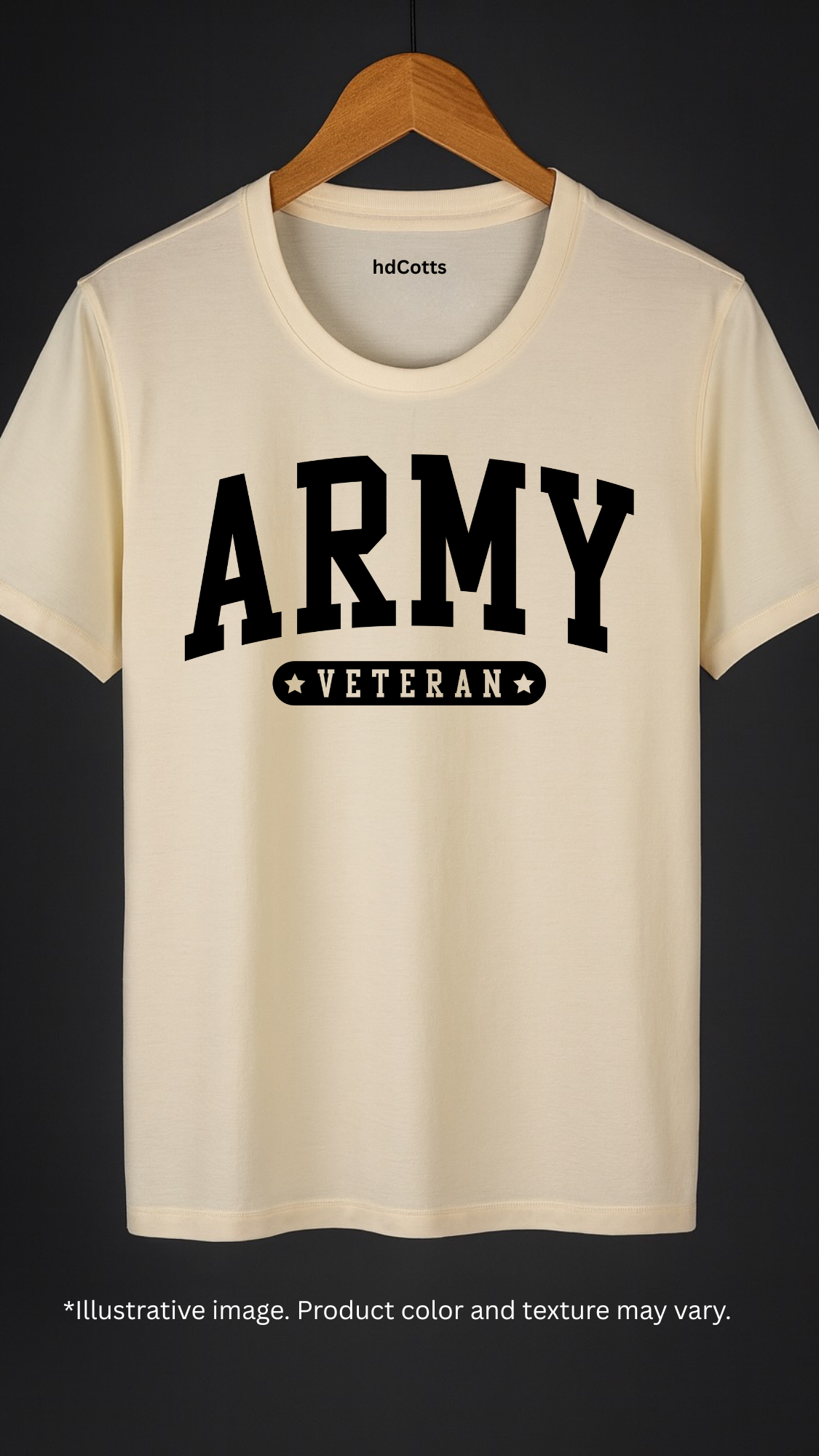 Supima Cotton Graphic - Army Veteran Black
