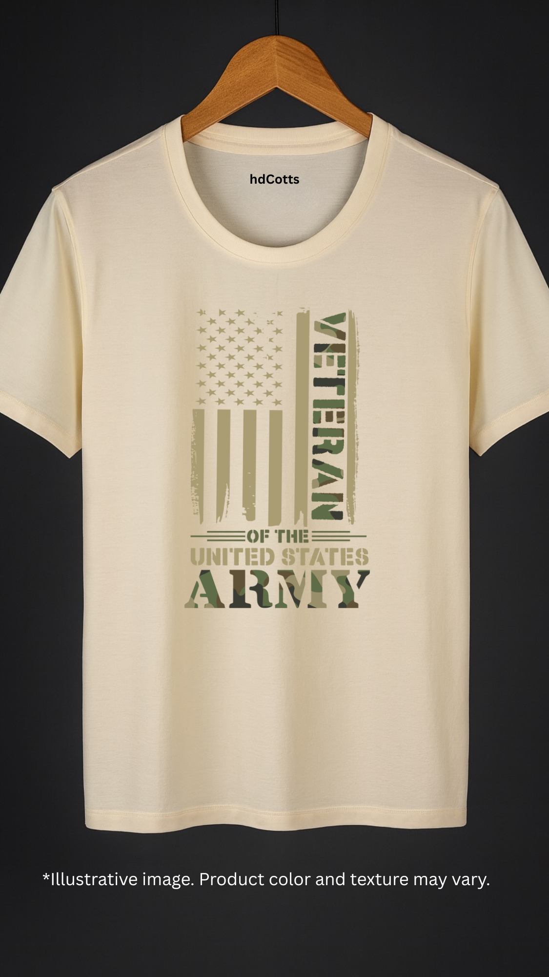 Supima Cotton Graphic - ARMY Veteran Camo