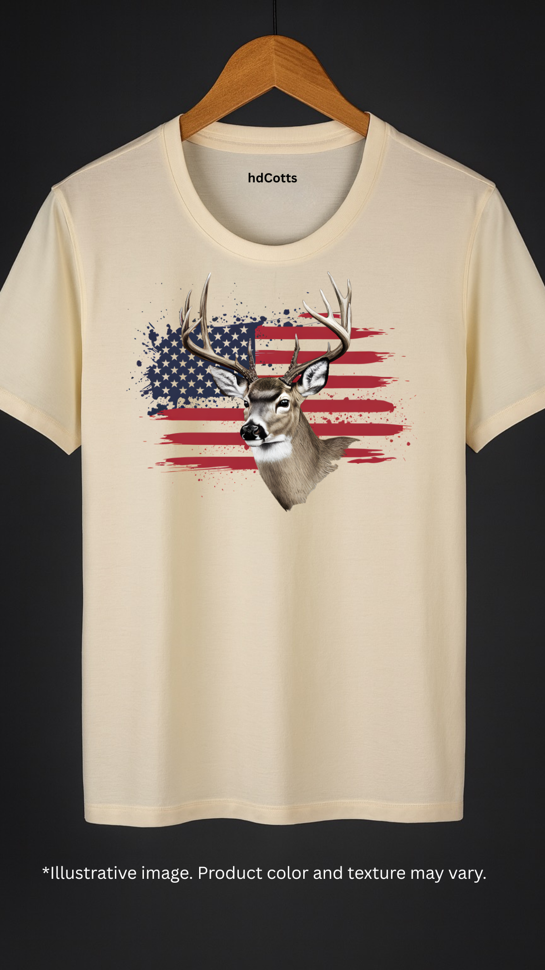 Supima Cotton Graphic - Hunting Deer Flag