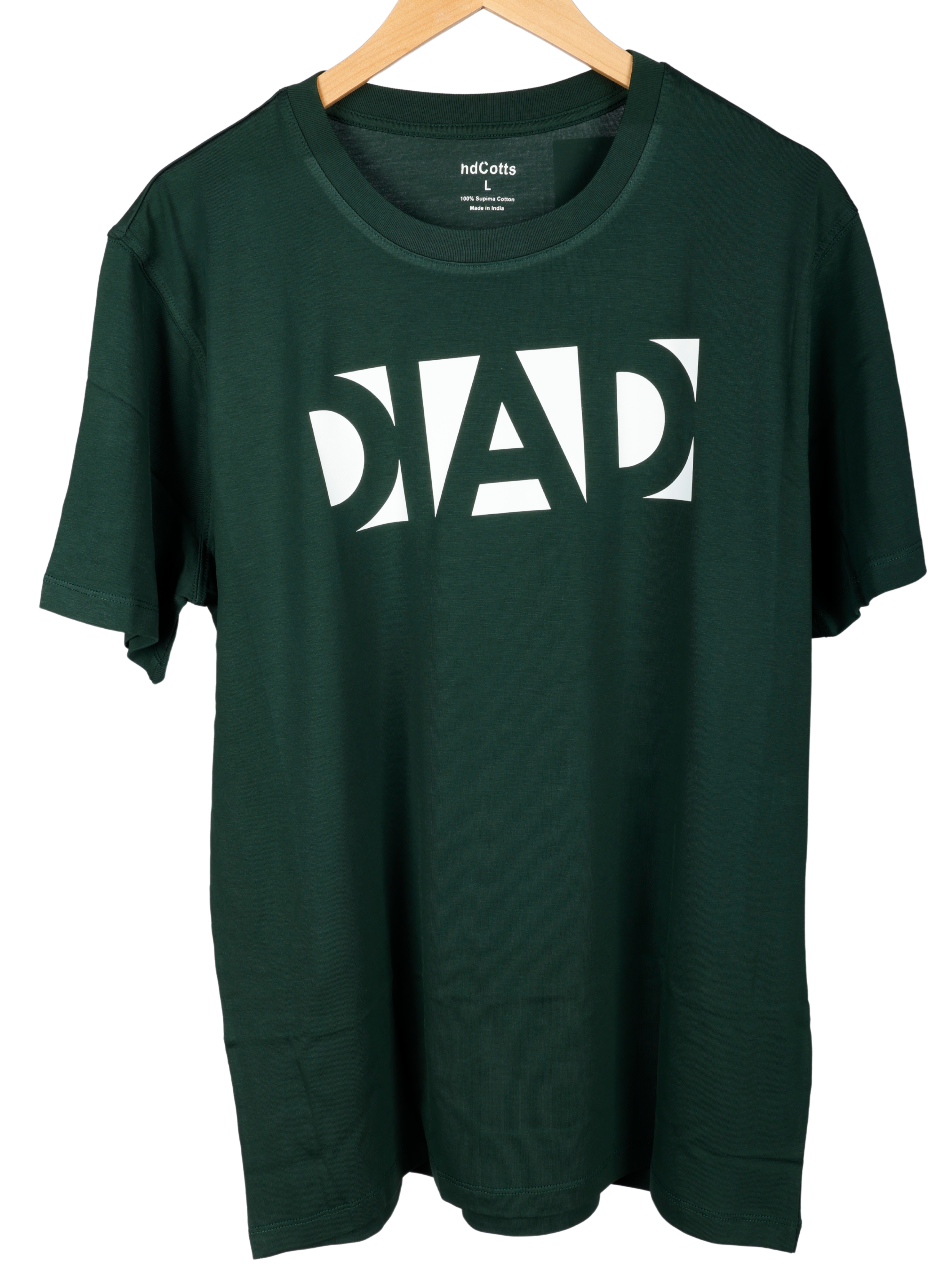 Supima Mens Graphic T-Shirt - DAD White on Pine grove