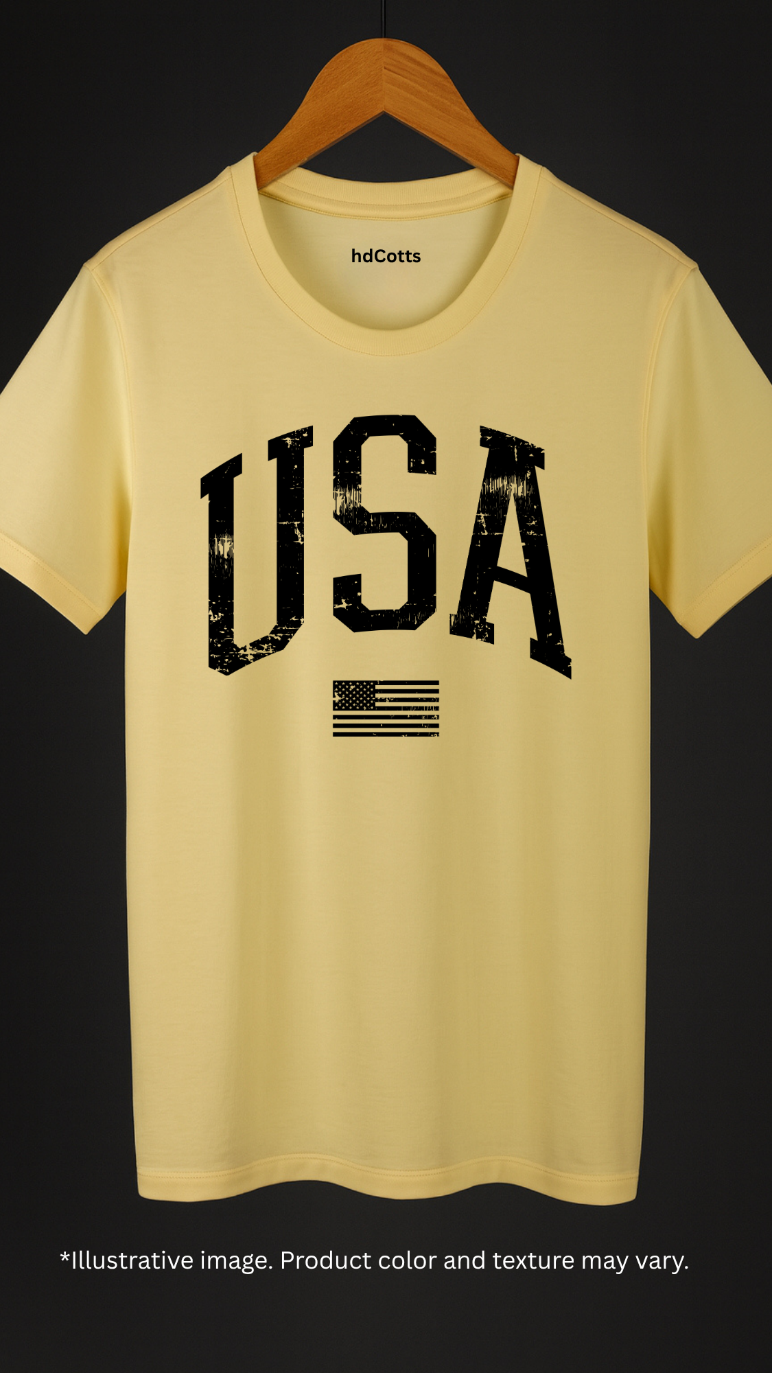Supima Cotton Graphic - USA Black
