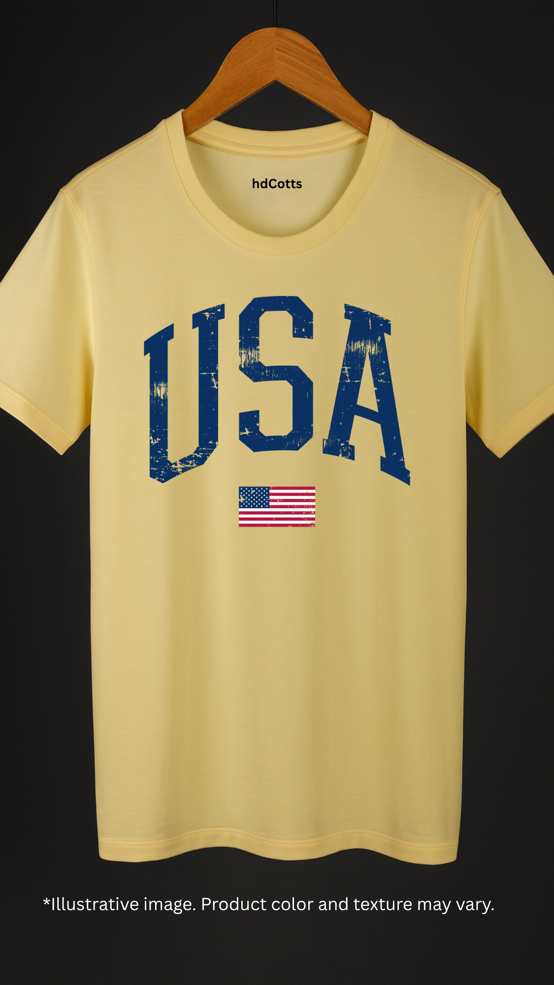 Supima Cotton Graphic - USA Blue