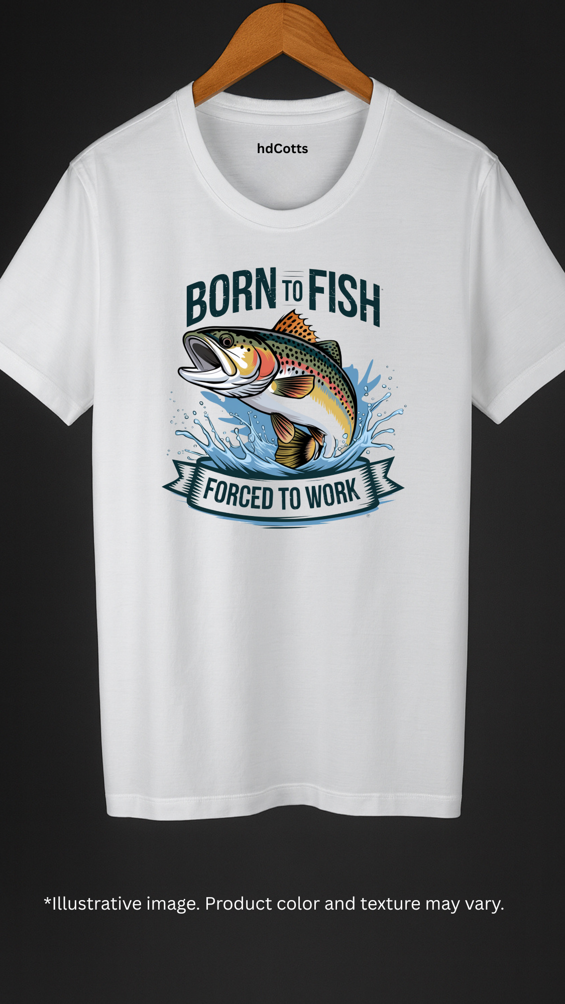 Supima Cotton Graphic - Born To Fish