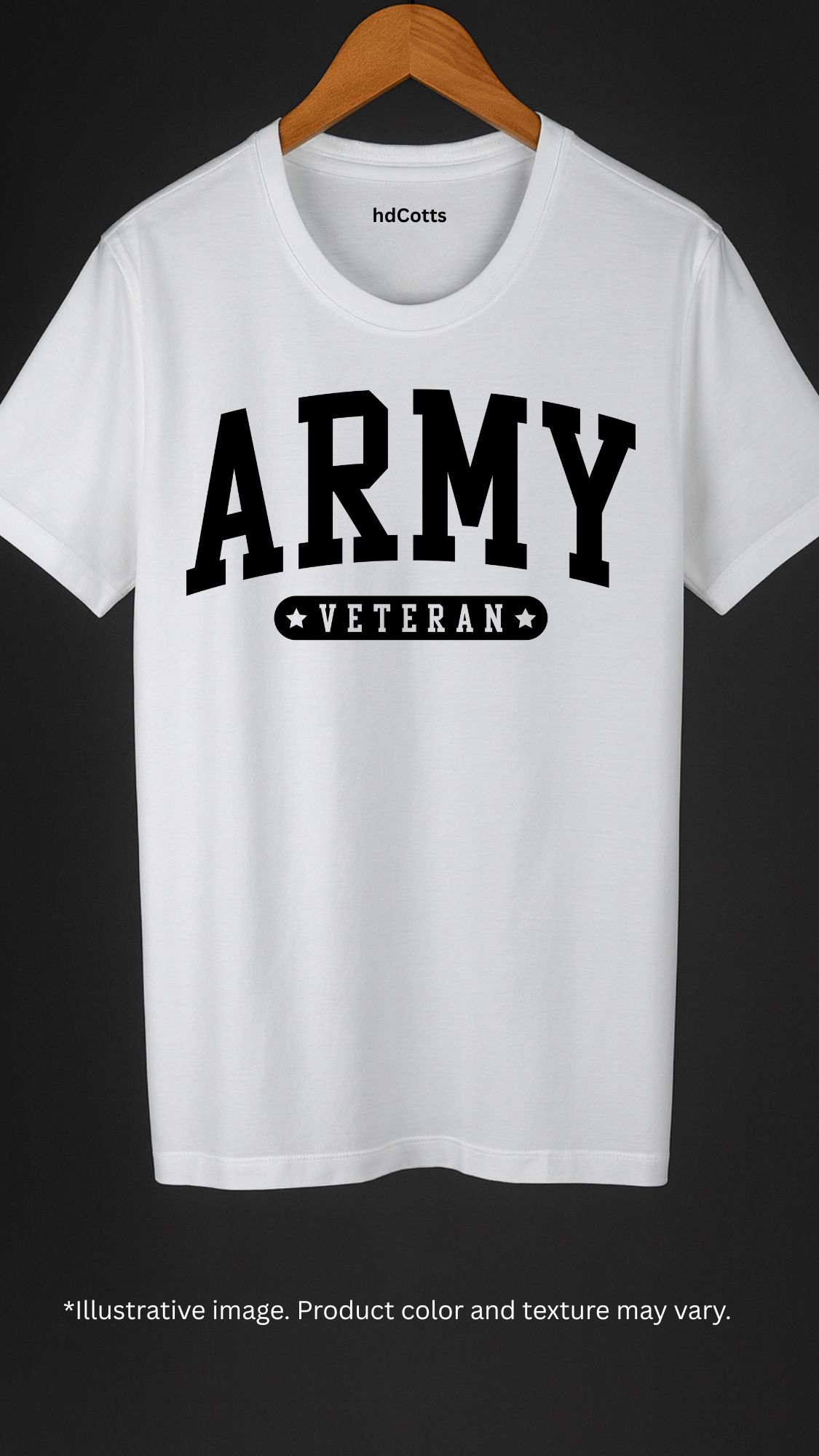 Supima Cotton Graphic - Army Veteran Black