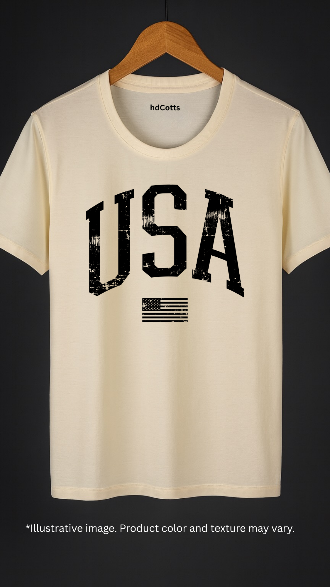Supima Cotton Graphic - USA Black