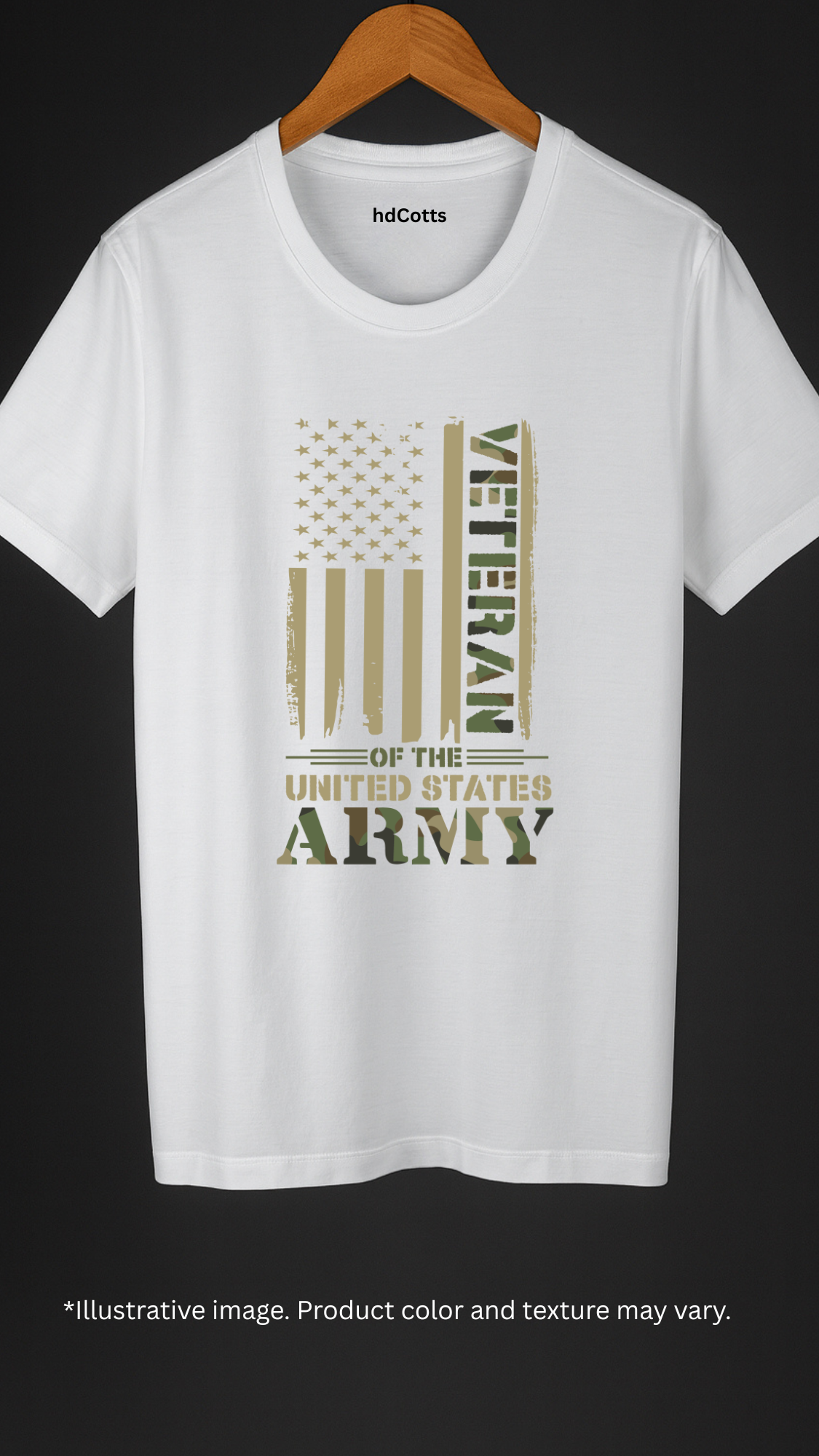 Supima Cotton Graphic - ARMY Veteran Camo