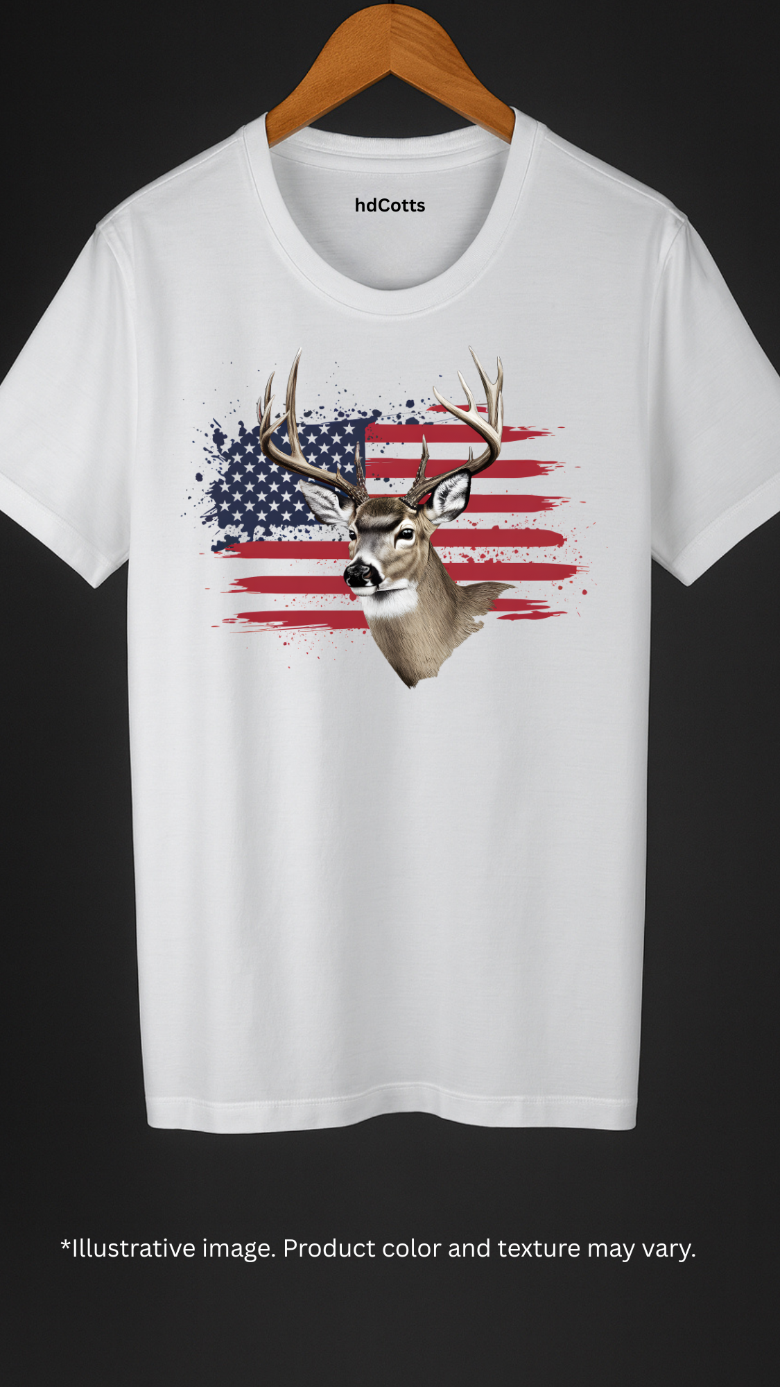 Supima Cotton Graphic - Hunting Deer Flag