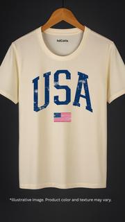 Supima Cotton Graphic - USA Blue