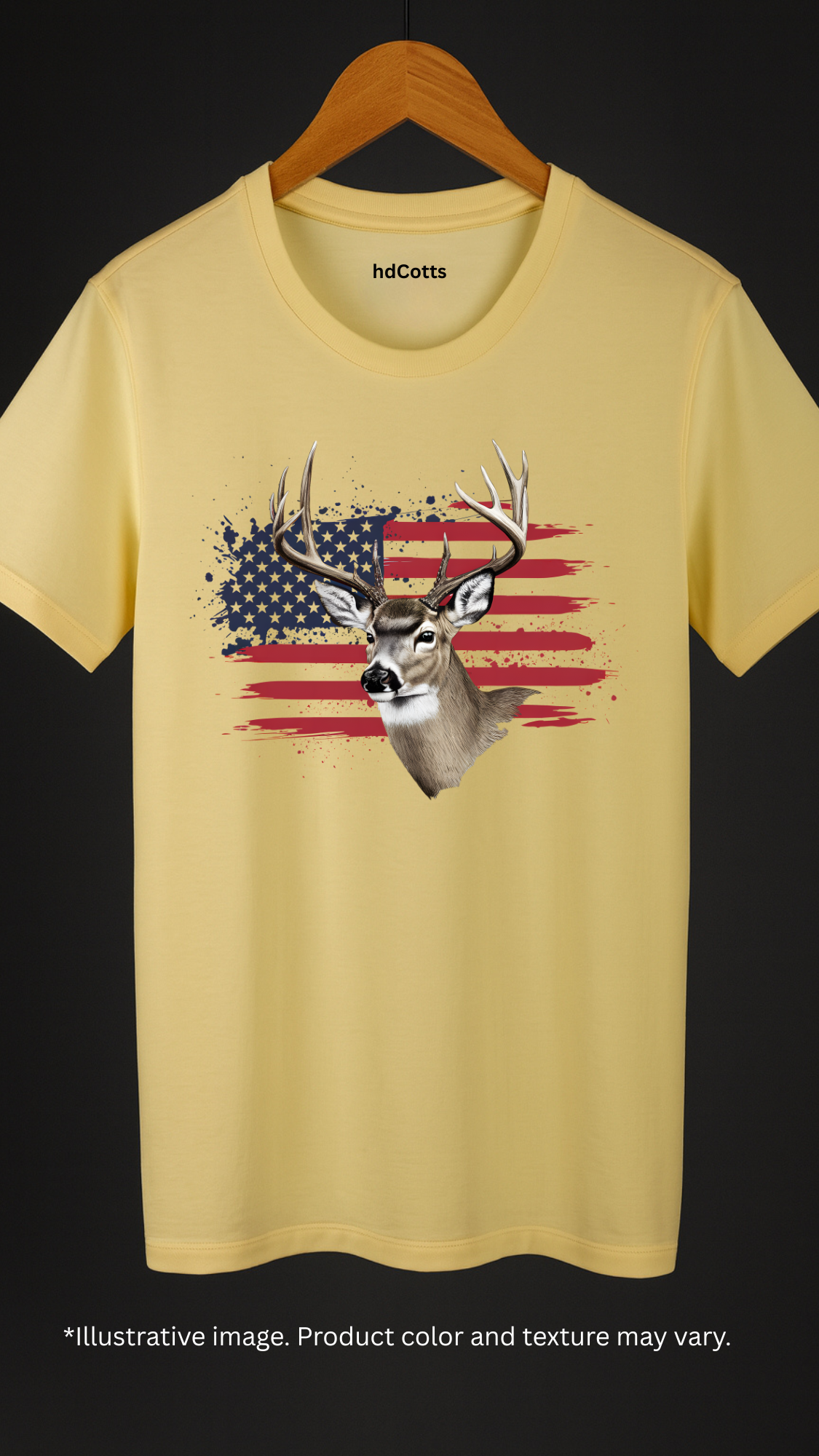 Supima Cotton Graphic - Hunting Deer Flag