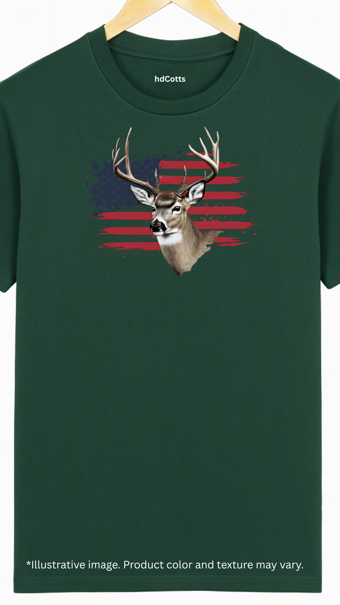 Supima Cotton Graphic - Hunting Deer Flag