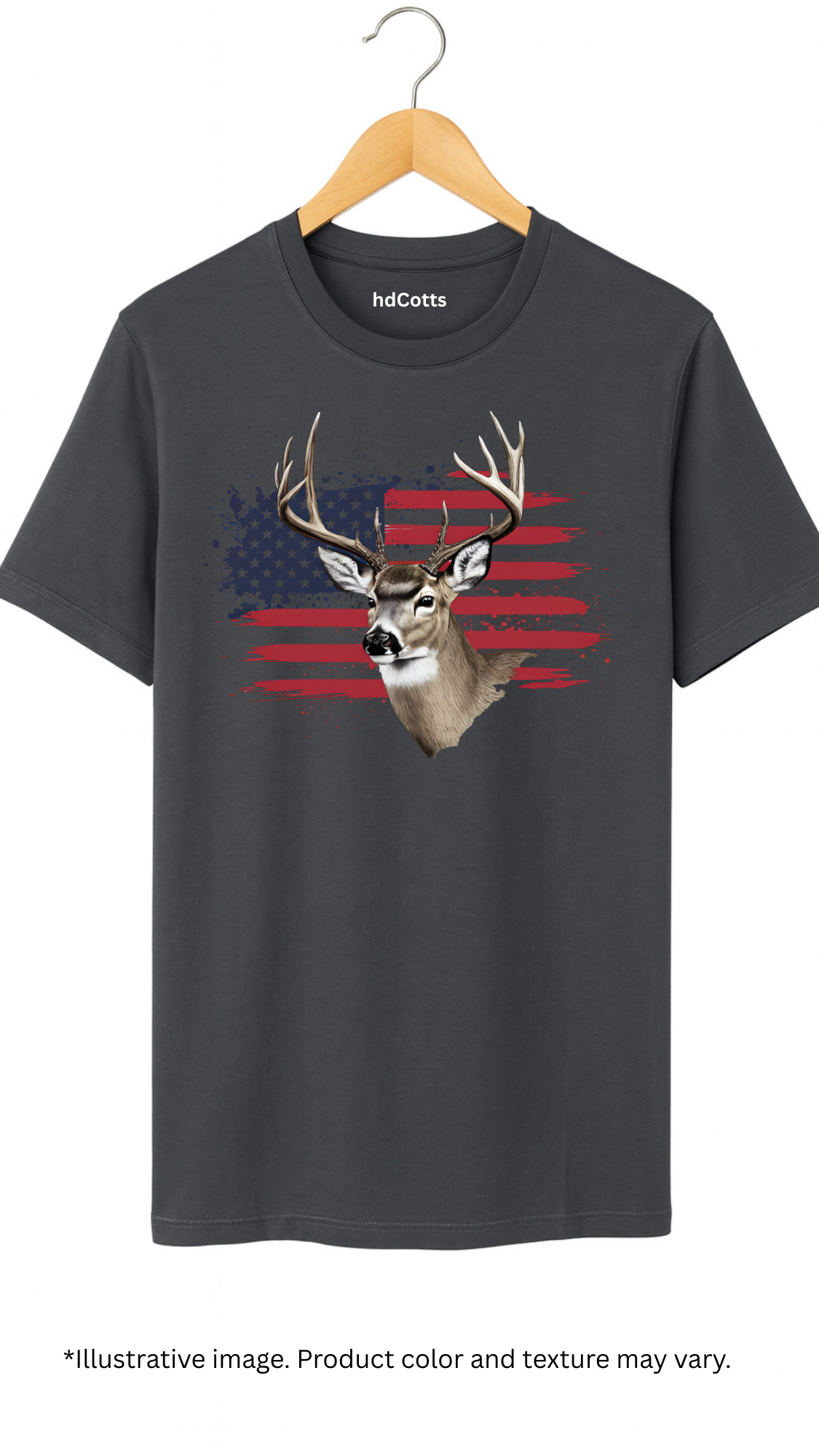 Supima Cotton Graphic - Hunting Deer Flag