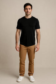 Supima Cotton Mens T-Shirt - Black