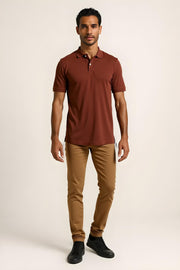 Supima Cotton POLO - Brandy Brown