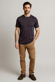 Supima Cotton Mens T-Shirt - Camo Grey