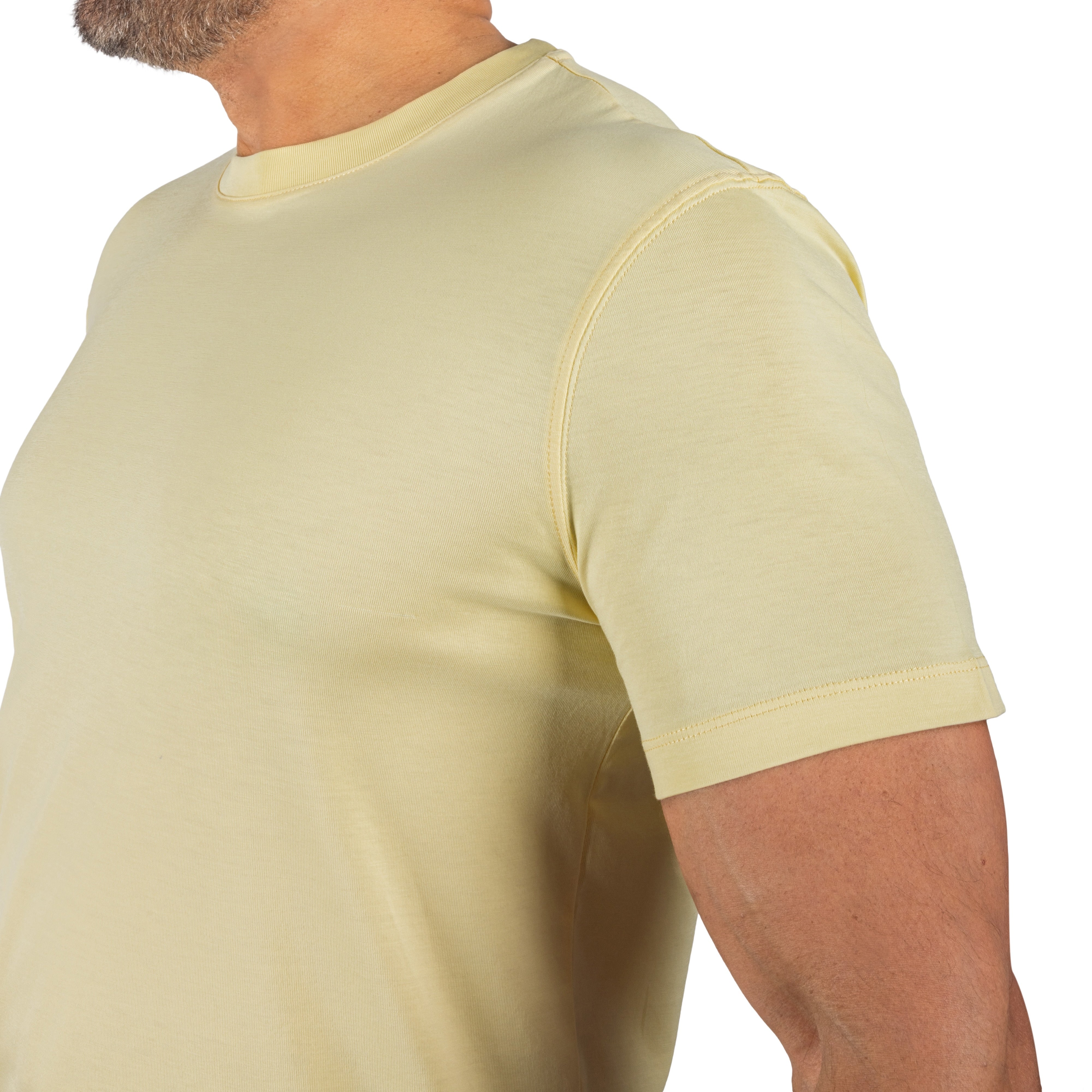 Supima Cotton Mens T-Shirt - Pestel Yellow