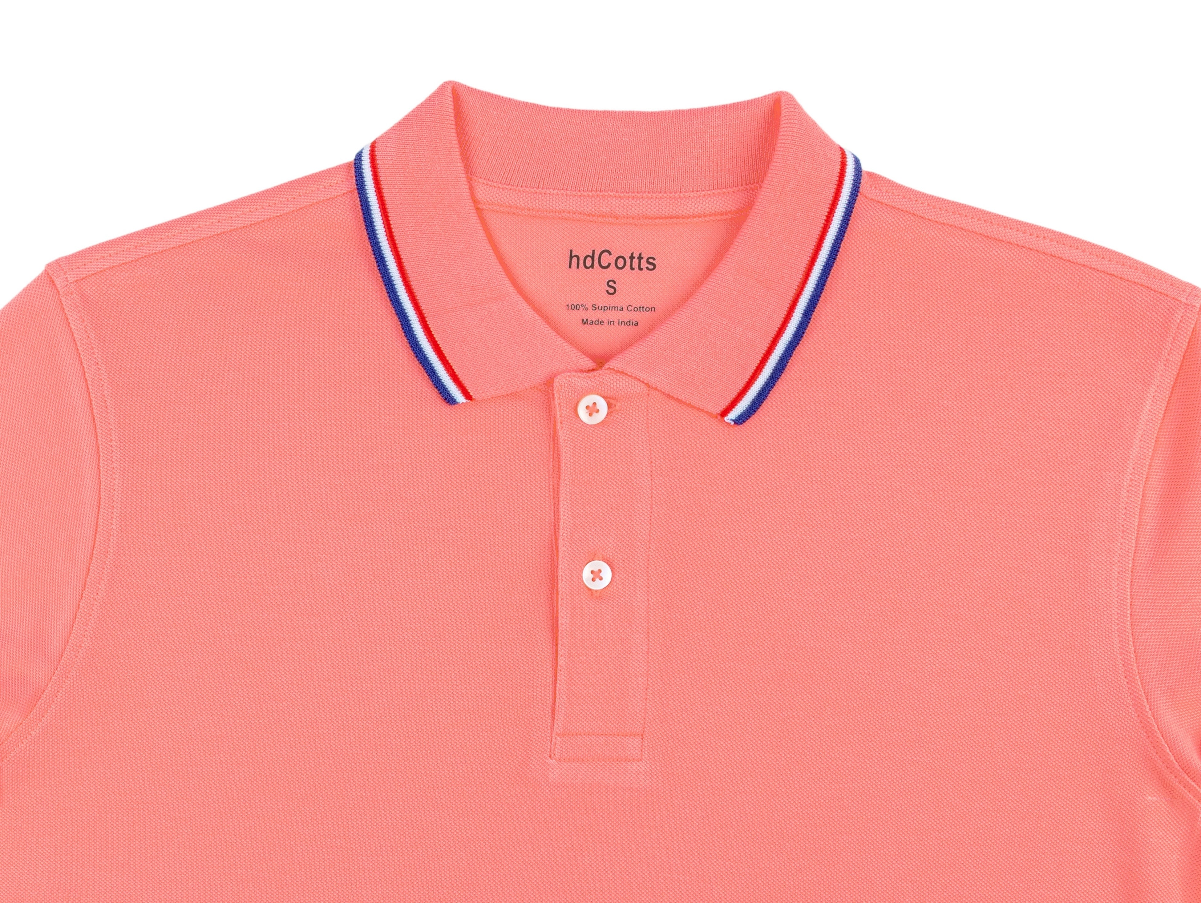 Supima Cotton POLO - Shell pink – hdcotts