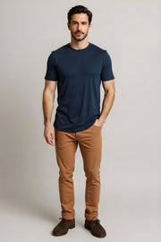 Supima Cotton Mens T-Shirt - Navy