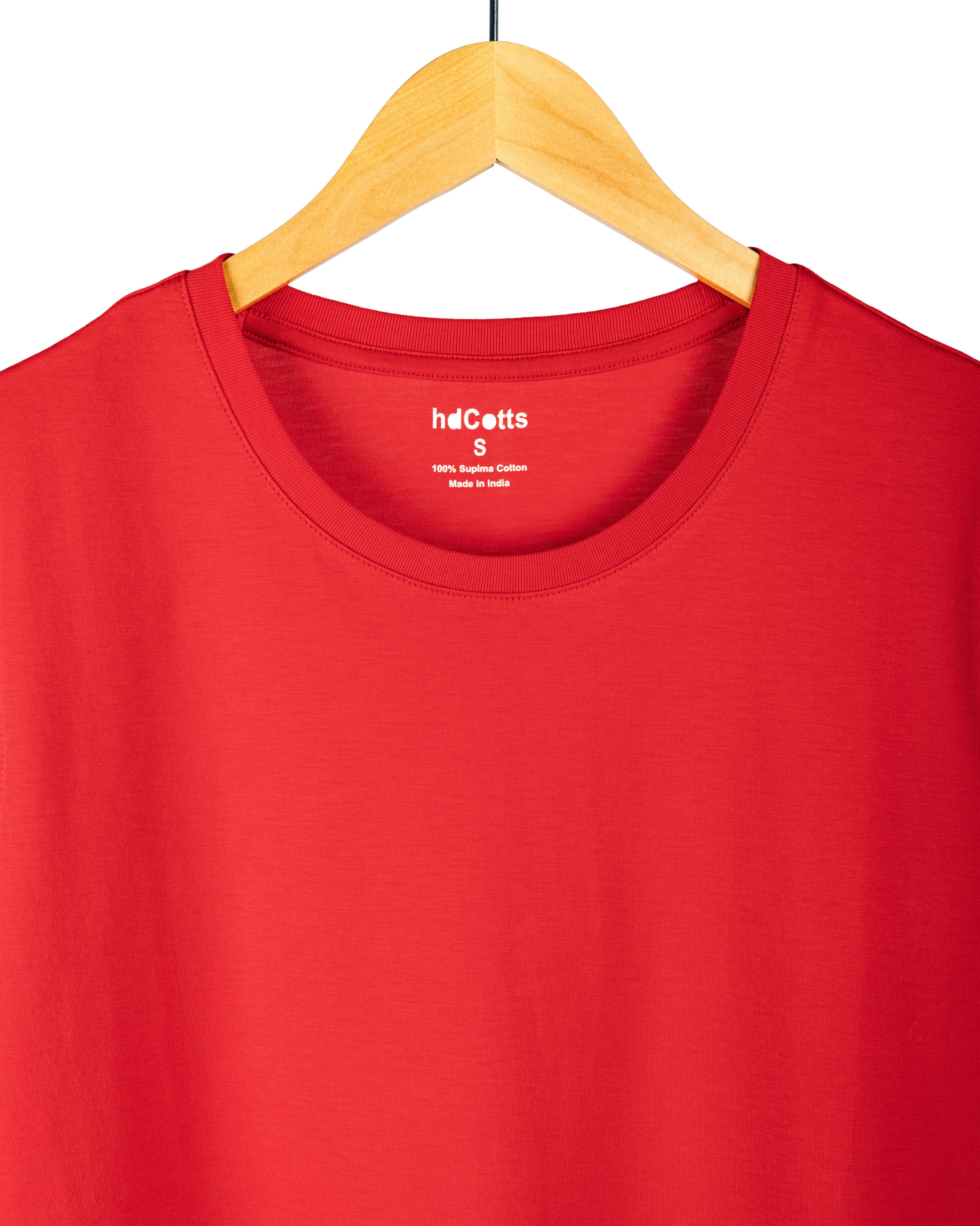 Supima Cotton Mens T-Shirt - Flame Scarlet