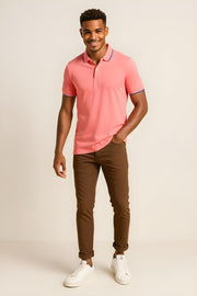 Supima Cotton POLO - Shell pink