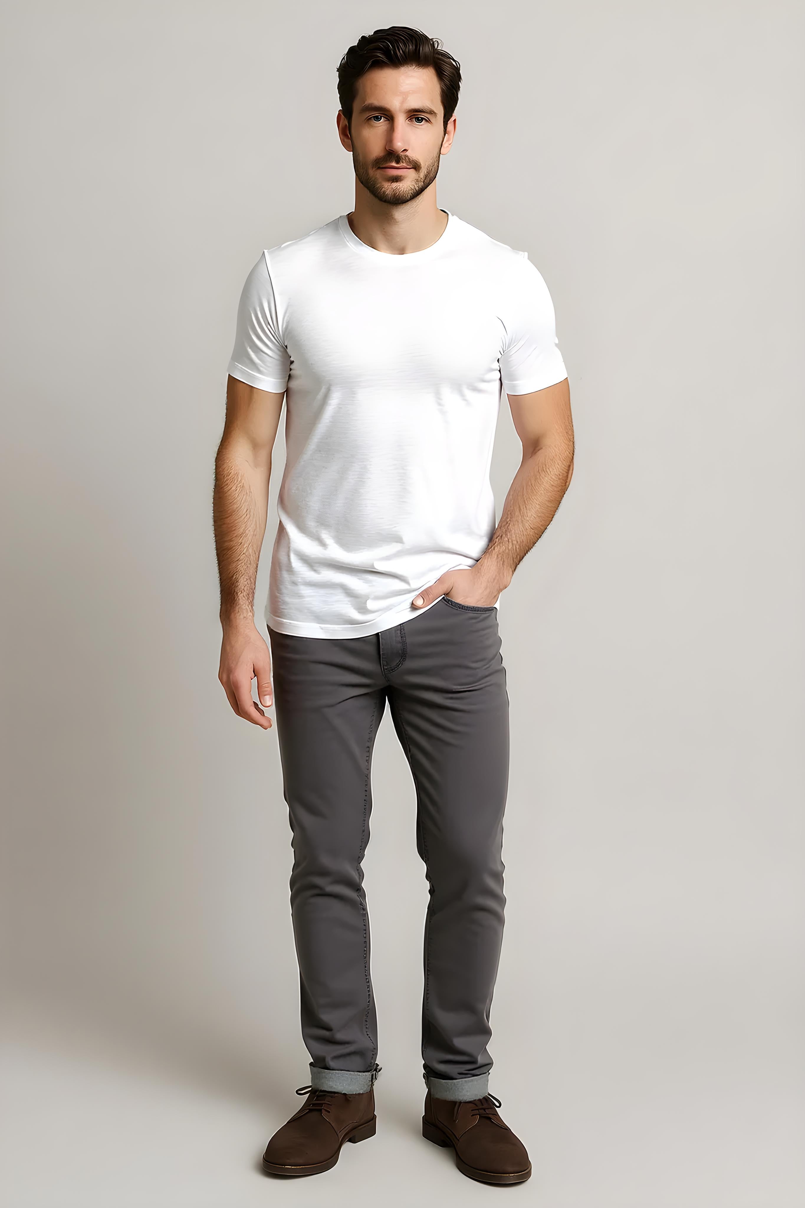 Supima Cotton Mens T-Shirt - White