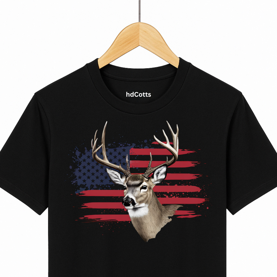 Supima Cotton Graphic - Hunting Deer Flag